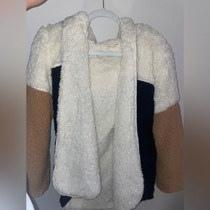 oversized fluffy cardigan